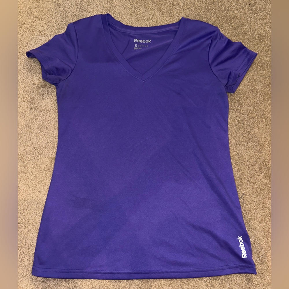 Reebok Women's Short Sleeve Purple Tee